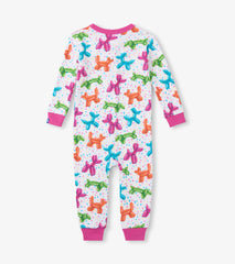 Baby Girls Balloon Pets Cotton Sleeper | Hatley