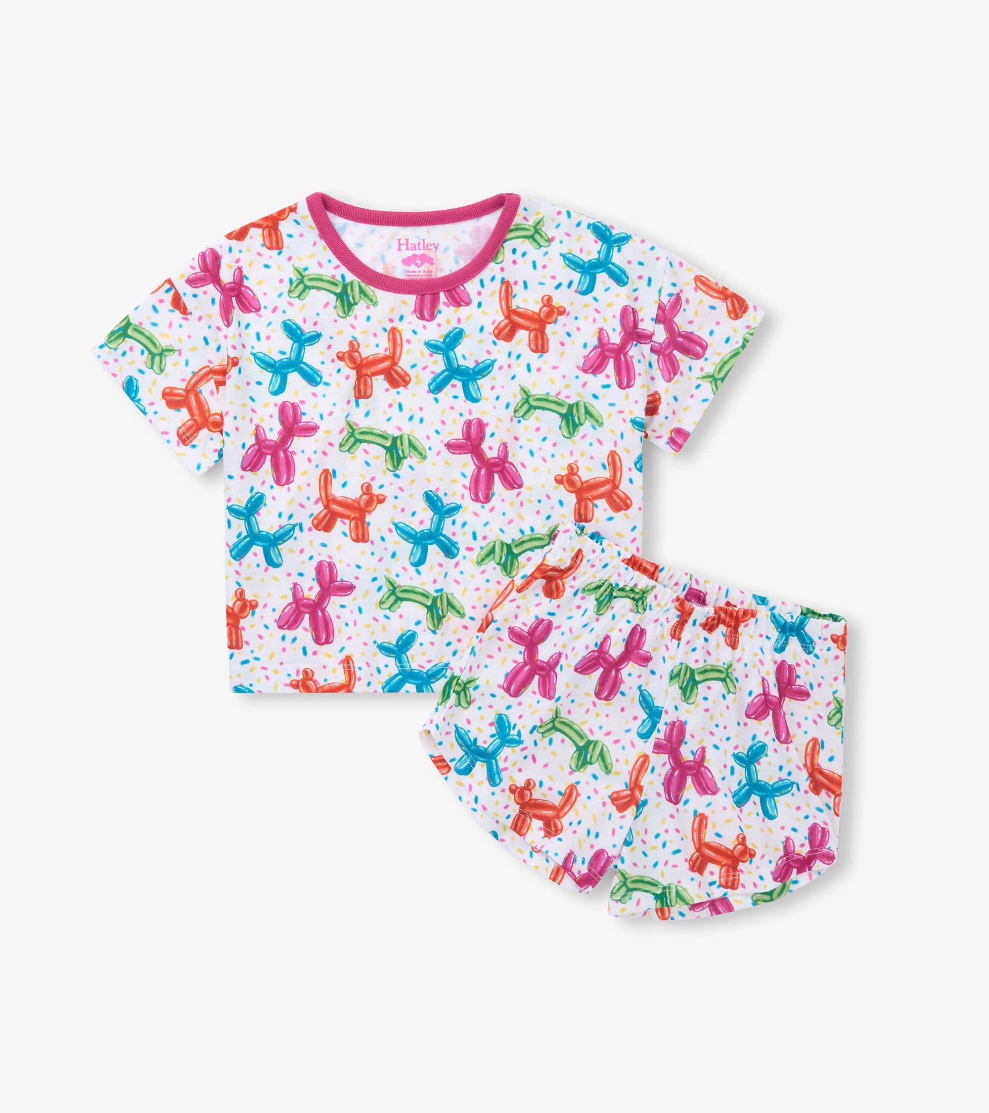 Girls Balloon Pets Short Sleep Set | Hatley