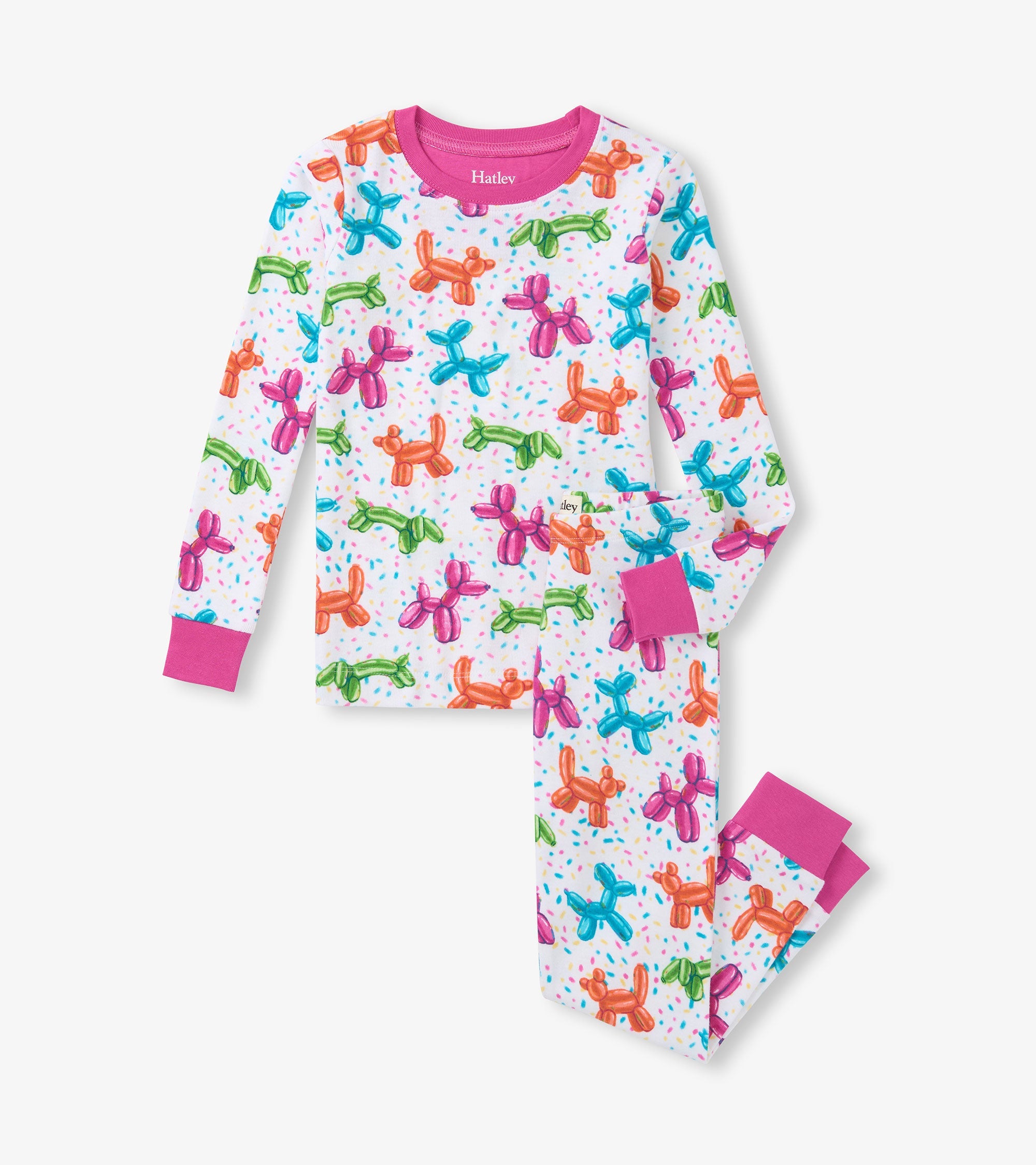 Girls Balloon Pets Cotton Pajama Set | Hatley For Girls