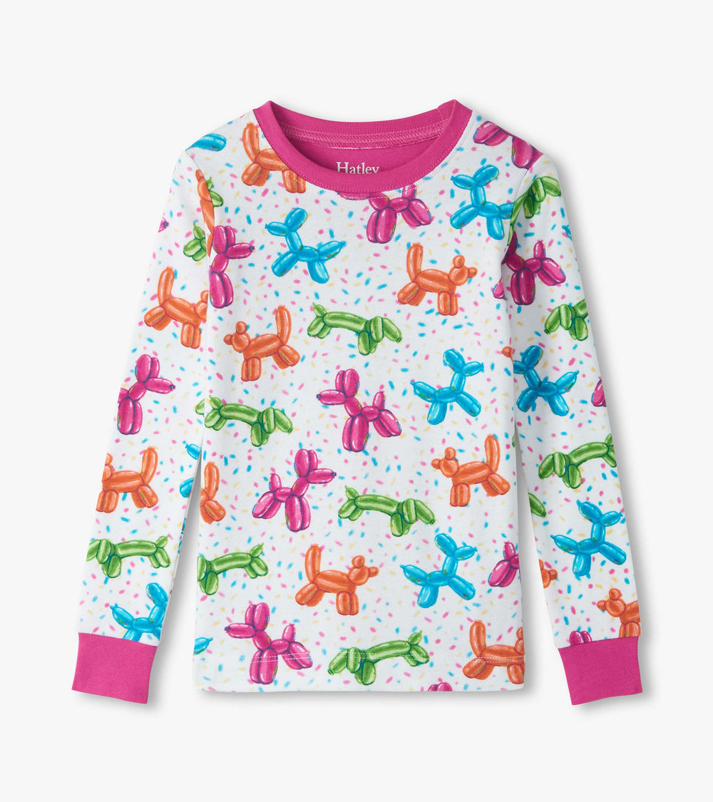 Girls Balloon Pets Cotton Pajama Set | Hatley For Girls