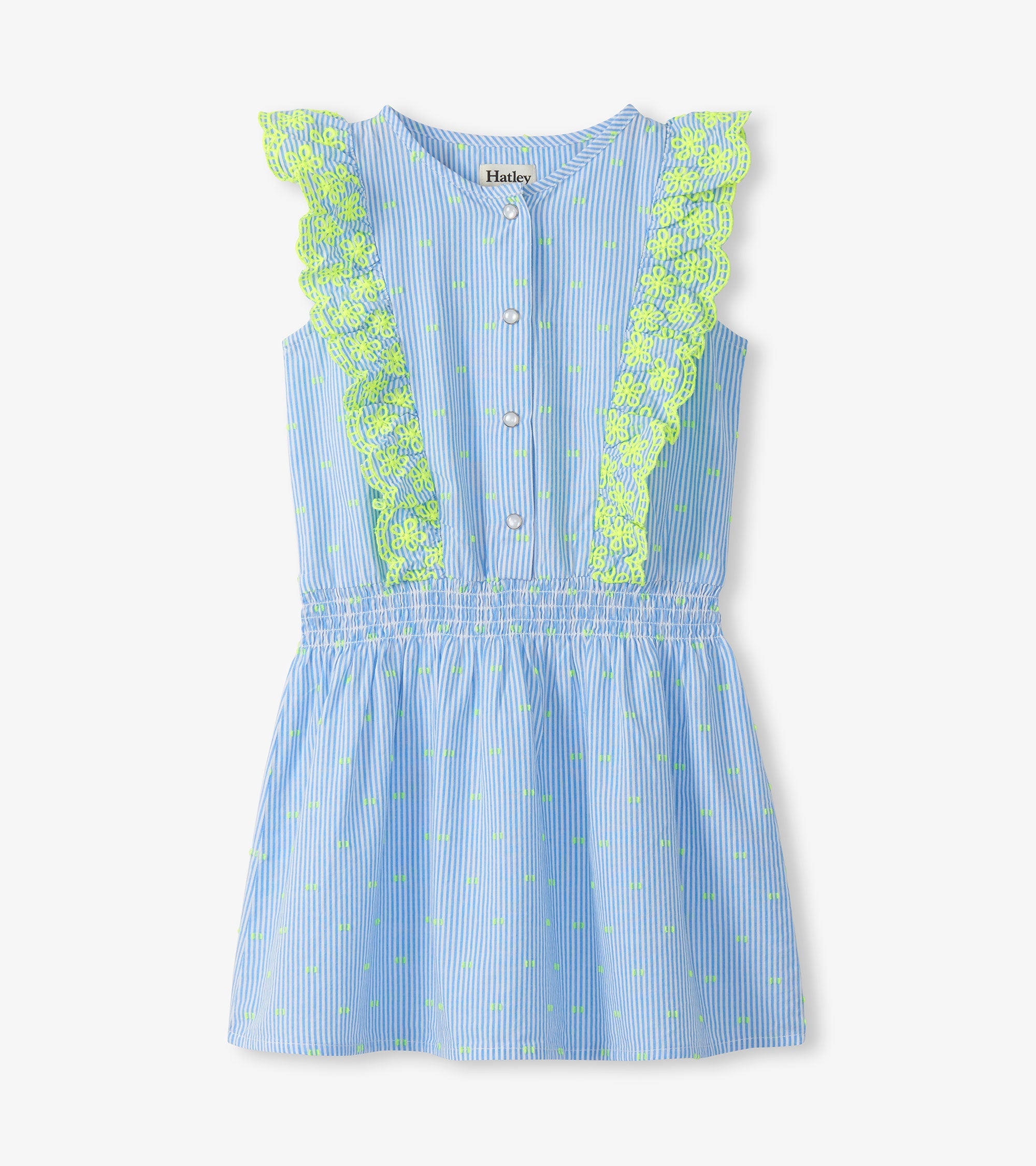 Girls Neon Dots Scallop Ruffle Dress | Hatley US Girls