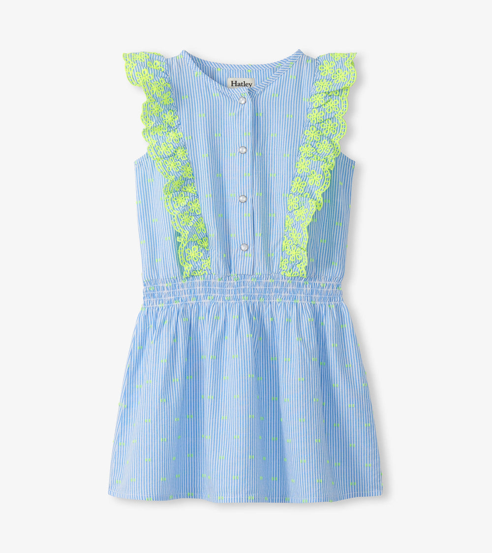 Girls Neon Dots Scallop Ruffle Dress | Hatley US Girls
