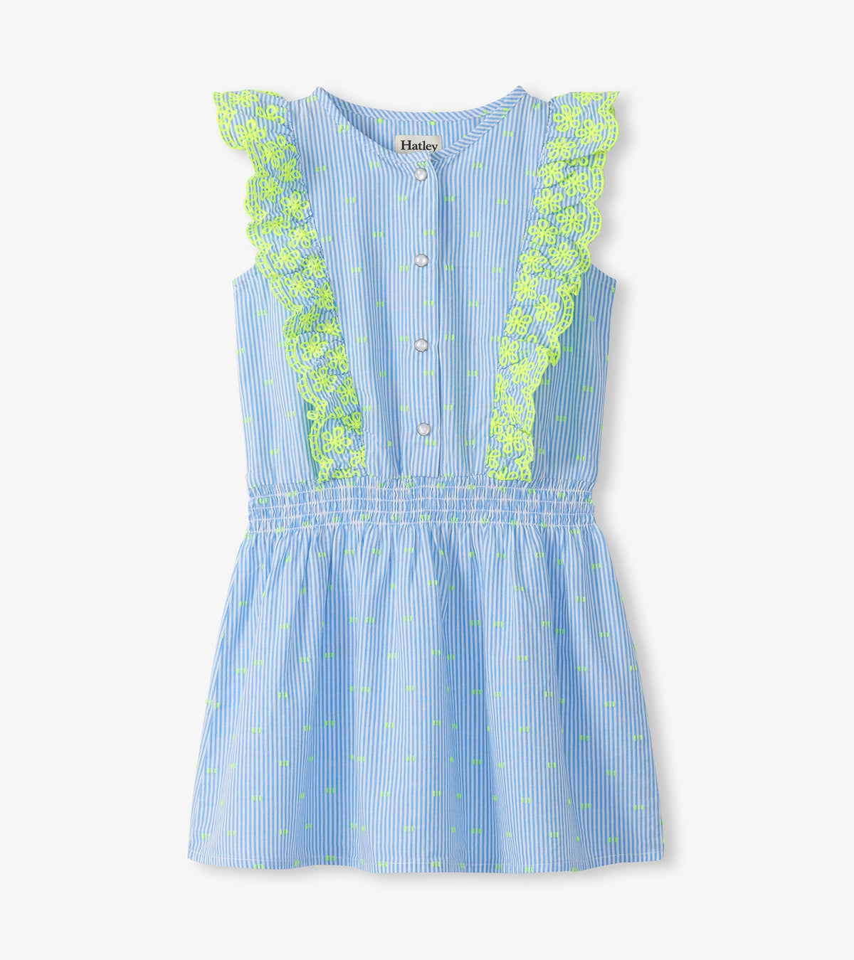Girls Neon Dots Scallop Ruffle Dress | Hatley US Girls