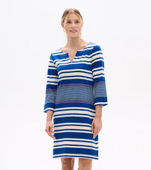 Lily Notch Neck Dress - Cheery Block Stripes | Hatley For Women