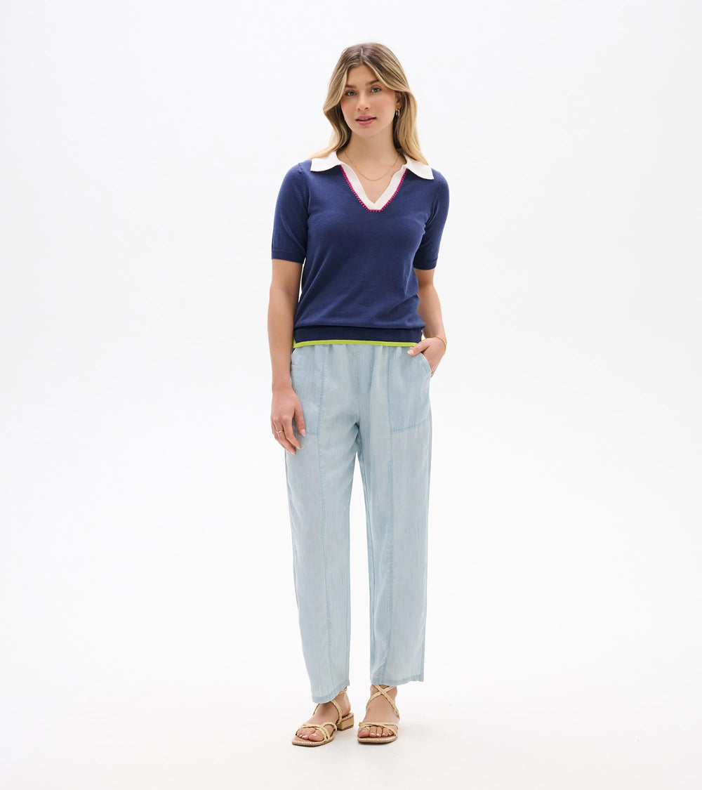 Johnny Collar Top - Patriot Blue | Hatley Onsale Women