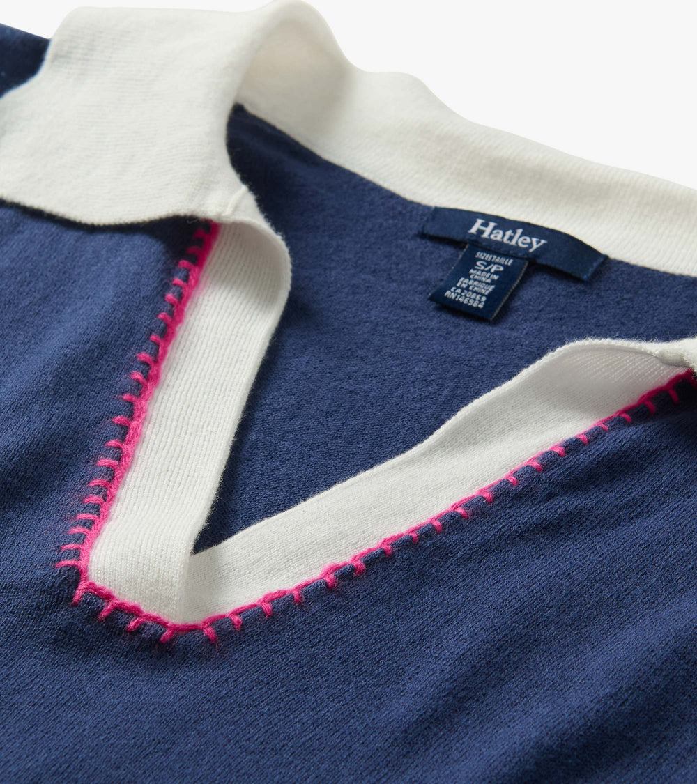Johnny Collar Top - Patriot Blue | Hatley Onsale Women