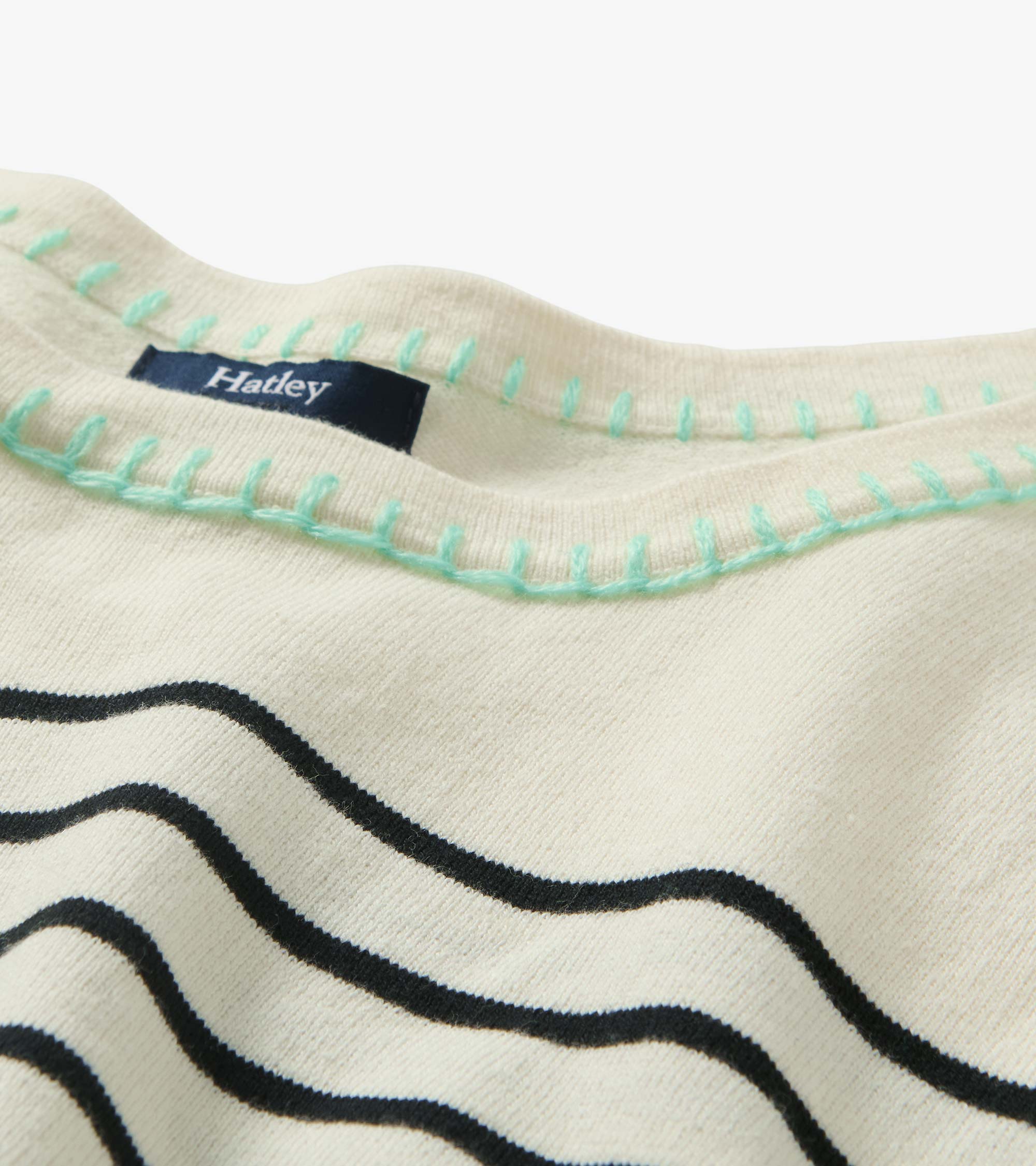 3/4 Sleeve Knit Top - Black Stripes | Hatley Discount Women