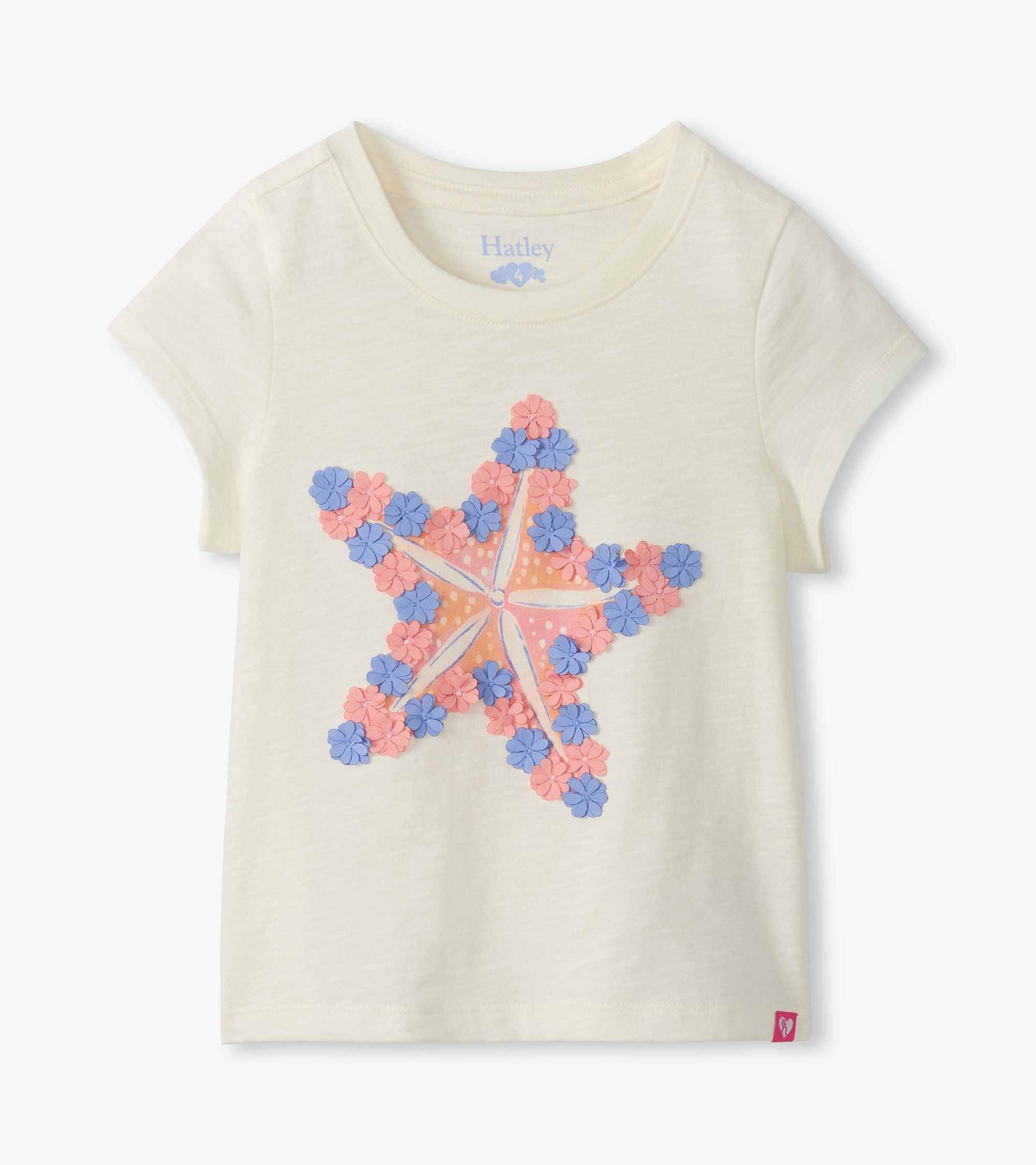 Girls Starfish Graphic Tee | Hatley Outlet Girls