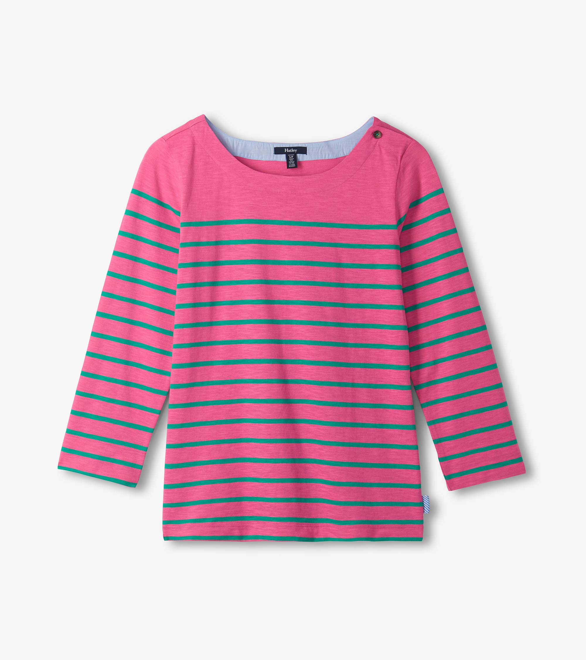 Button Breton - Watermelon Stripes | Hatley US Women
