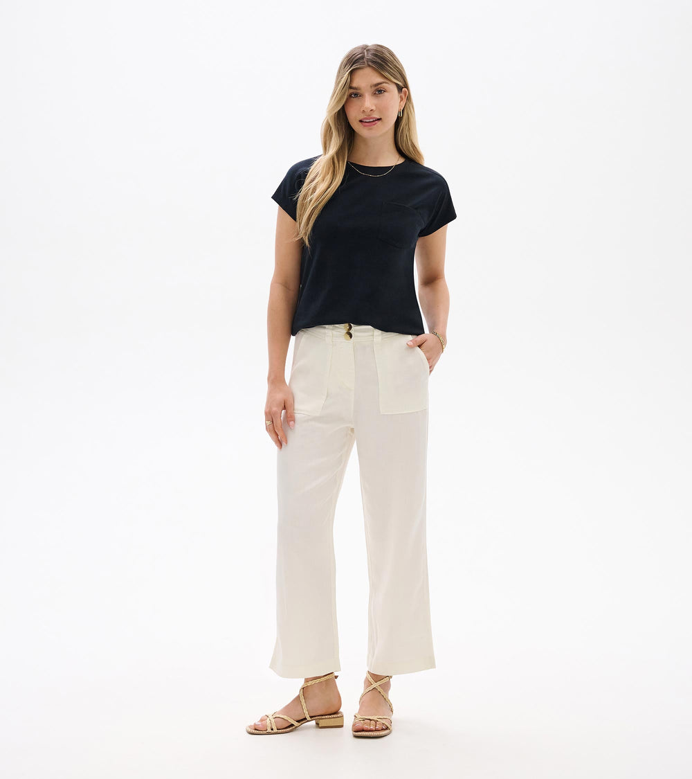 Ella Relaxed Tee - Black | Hatley For Women