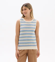 Kate Sleeveless Tank - Blush Stripes | Hatley US Women
