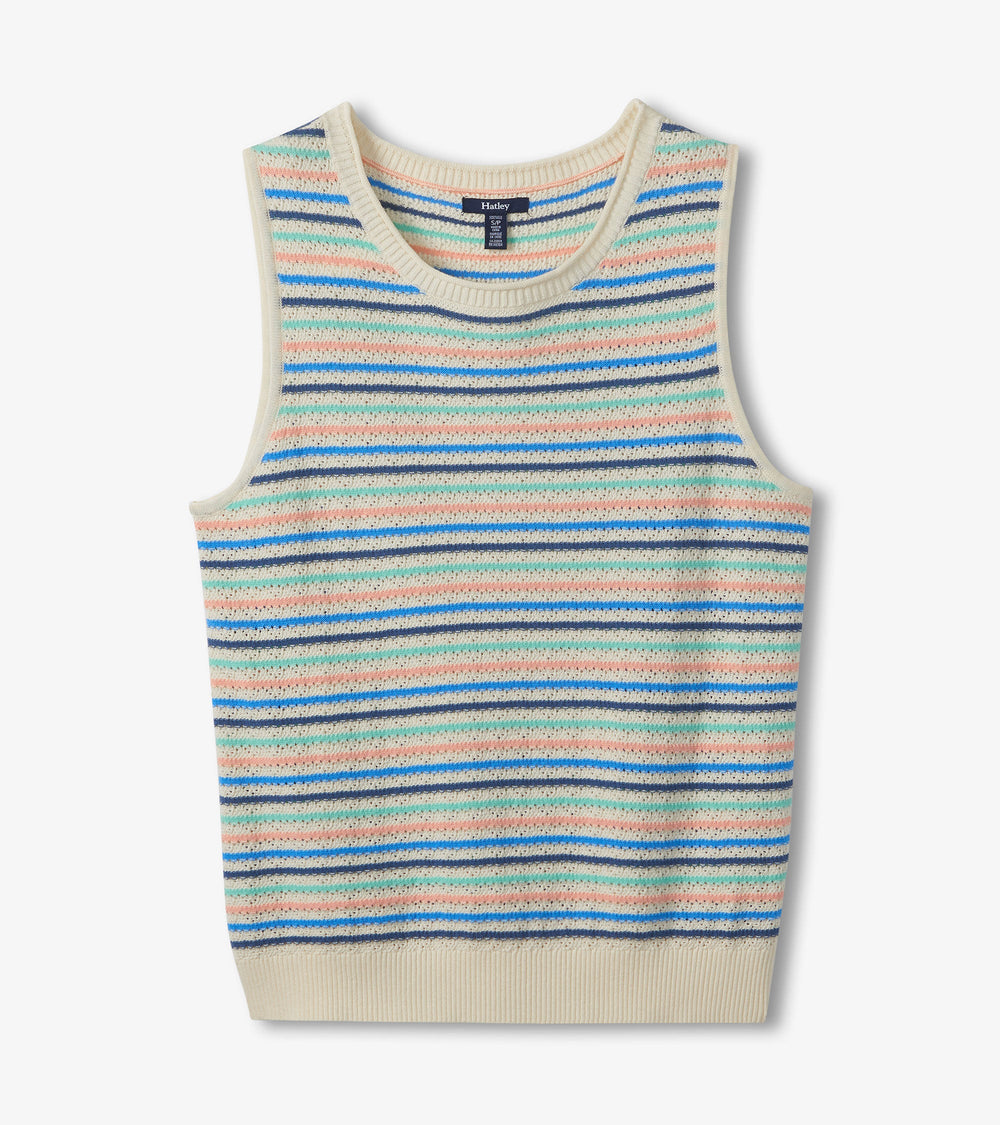 Kate Sleeveless Tank - Blush Stripes | Hatley US Women