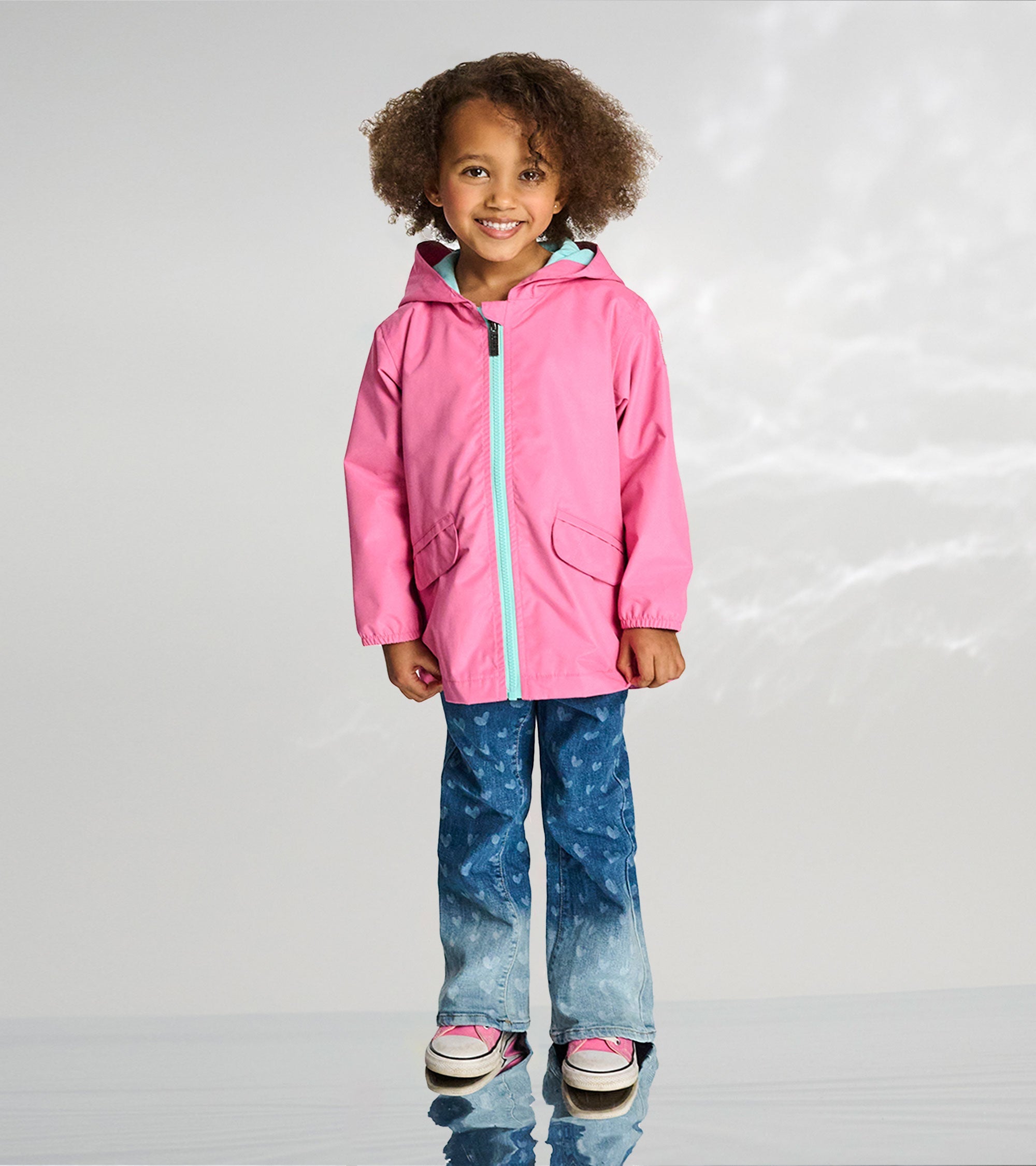 Girls Color Reveal Butterflies Microfiber Rain Jacket | Hatley