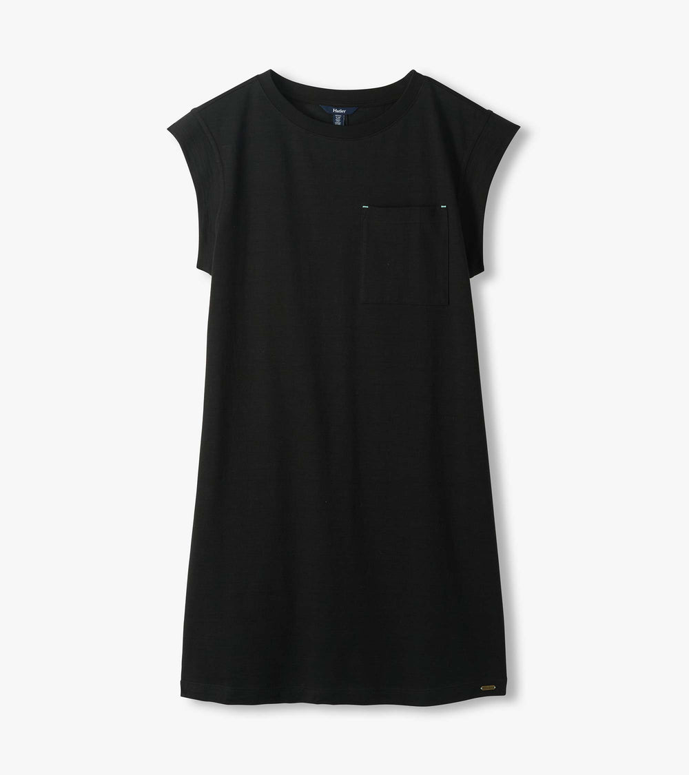Pocket Tee Dress - Black | Hatley