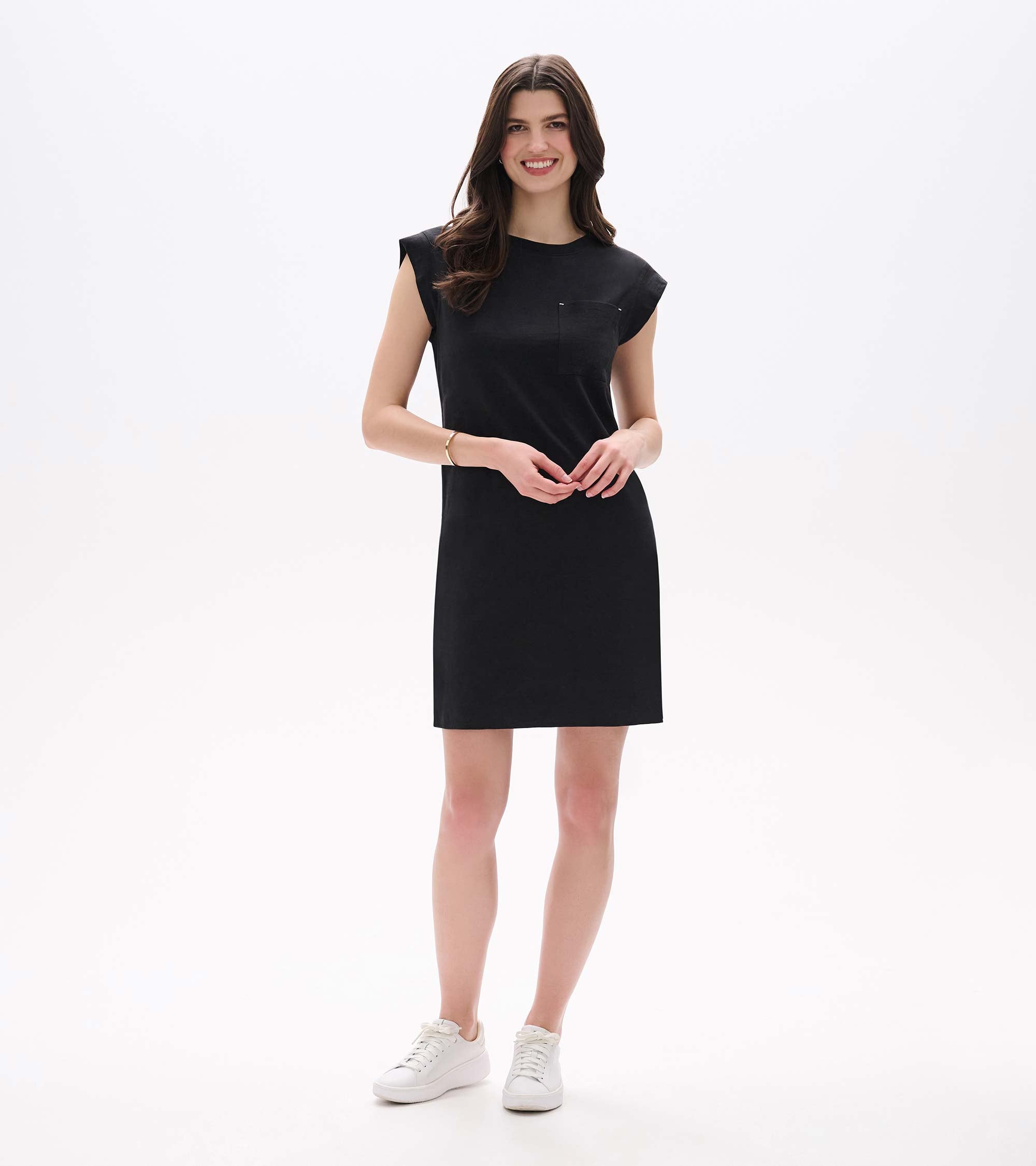 Pocket Tee Dress - Black | Hatley