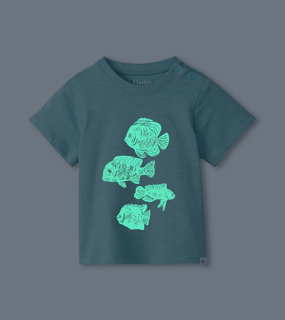 Baby & Toddler Boys Glow in the Dark Fish T-Shirt | Hatley Outlet Baby & Toddler