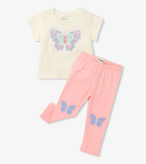 Baby & Toddler Girls Butterfly T-Shirt & Legging Set | Hatley Sale Baby & Toddler