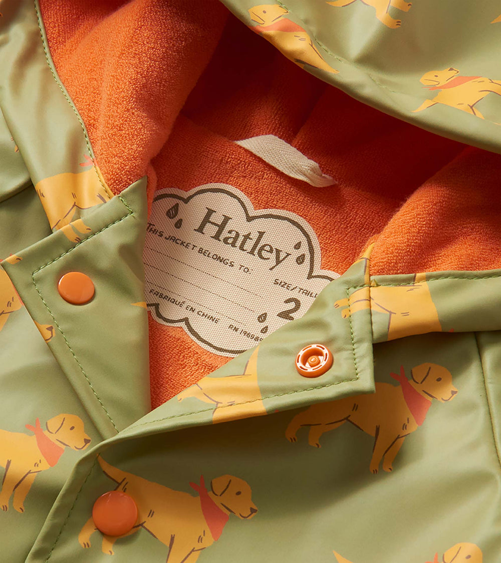 Baby & Toddler Boys Camping Puppy Button-Up Rain Jacket | Hatley Baby & Toddler
