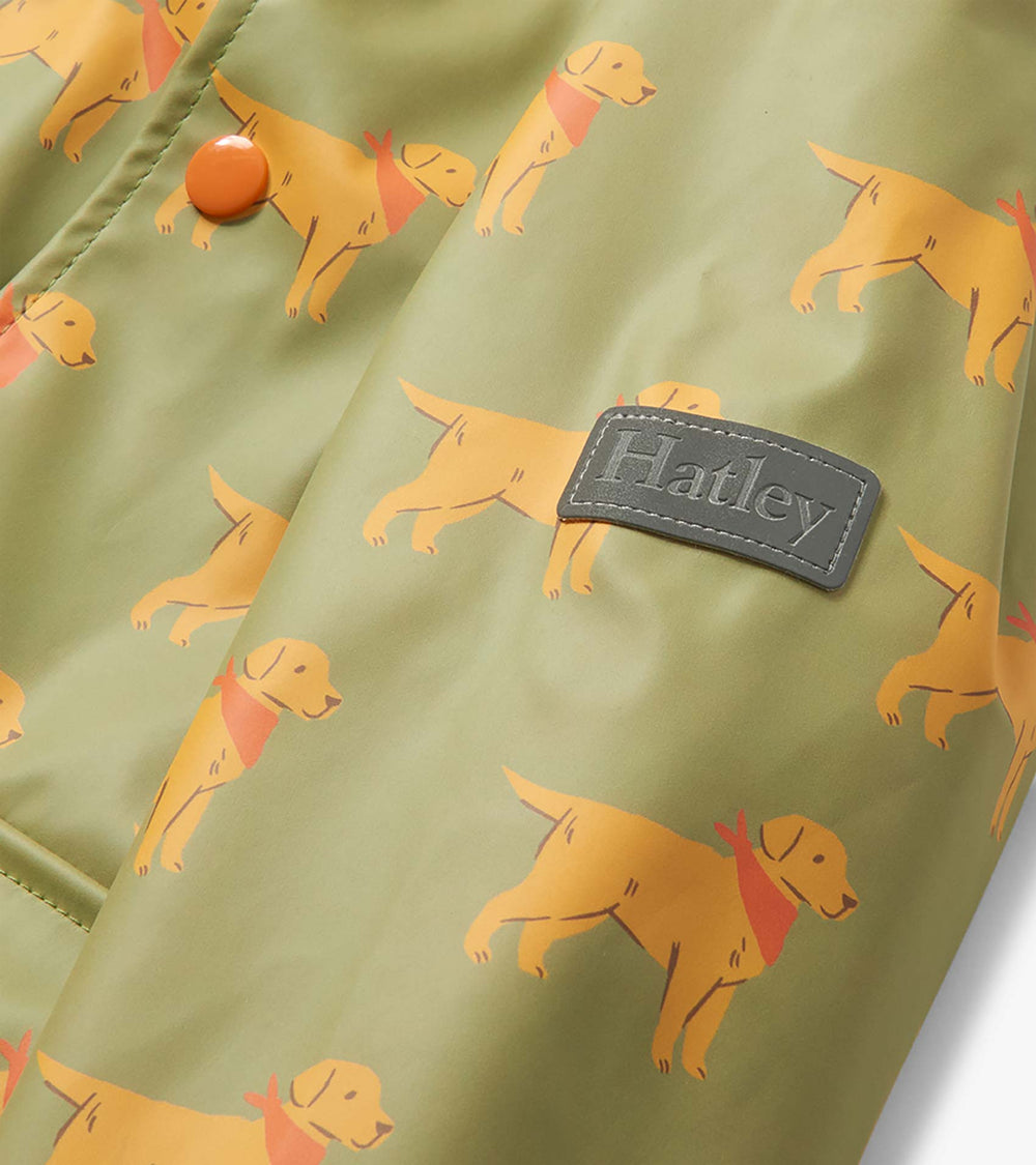 Baby & Toddler Boys Camping Puppy Button-Up Rain Jacket | Hatley Baby & Toddler