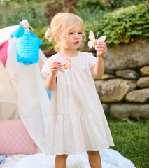 Baby & Toddler Girls Pearl Swiss Dot Puff Dress | Hatley Baby & Toddler