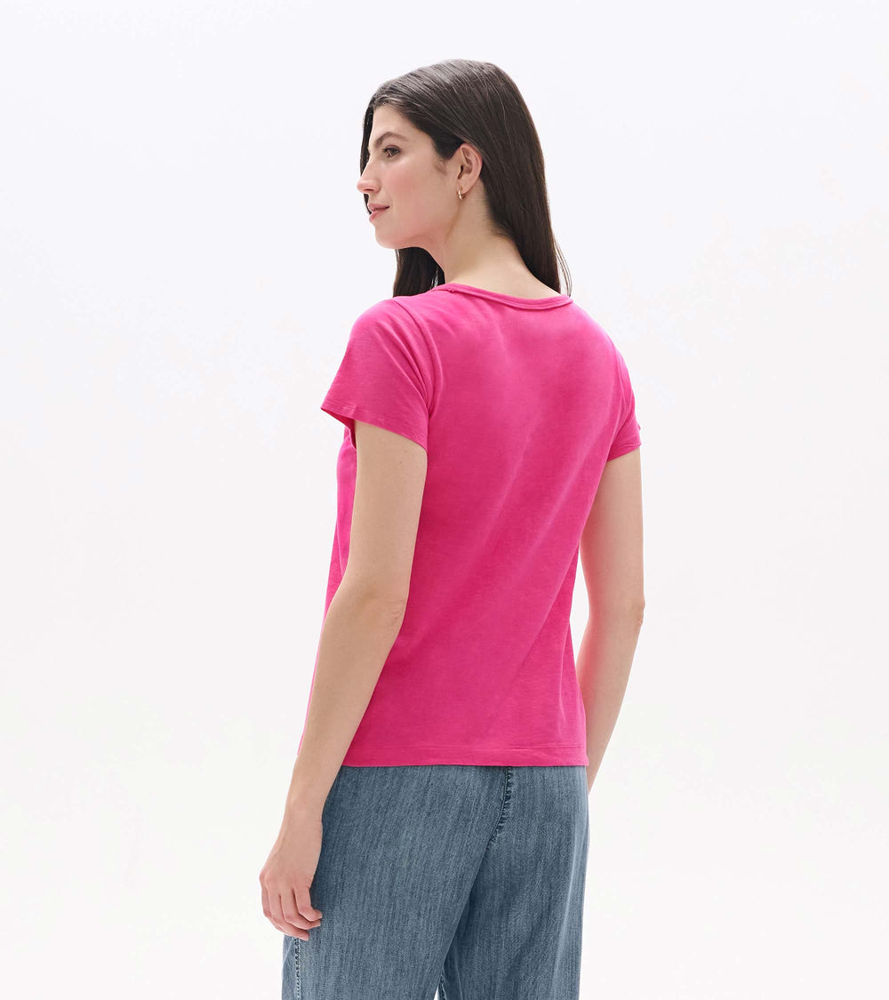 Essential Crew Neck Tee - Carmine Rose | Hatley Sale Women
