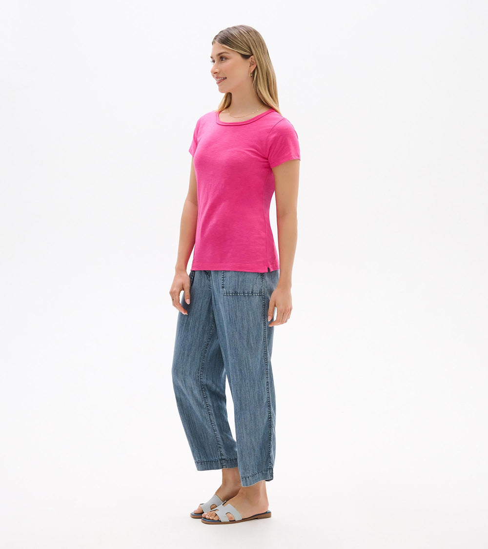 Essential Crew Neck Tee - Carmine Rose | Hatley Sale Women