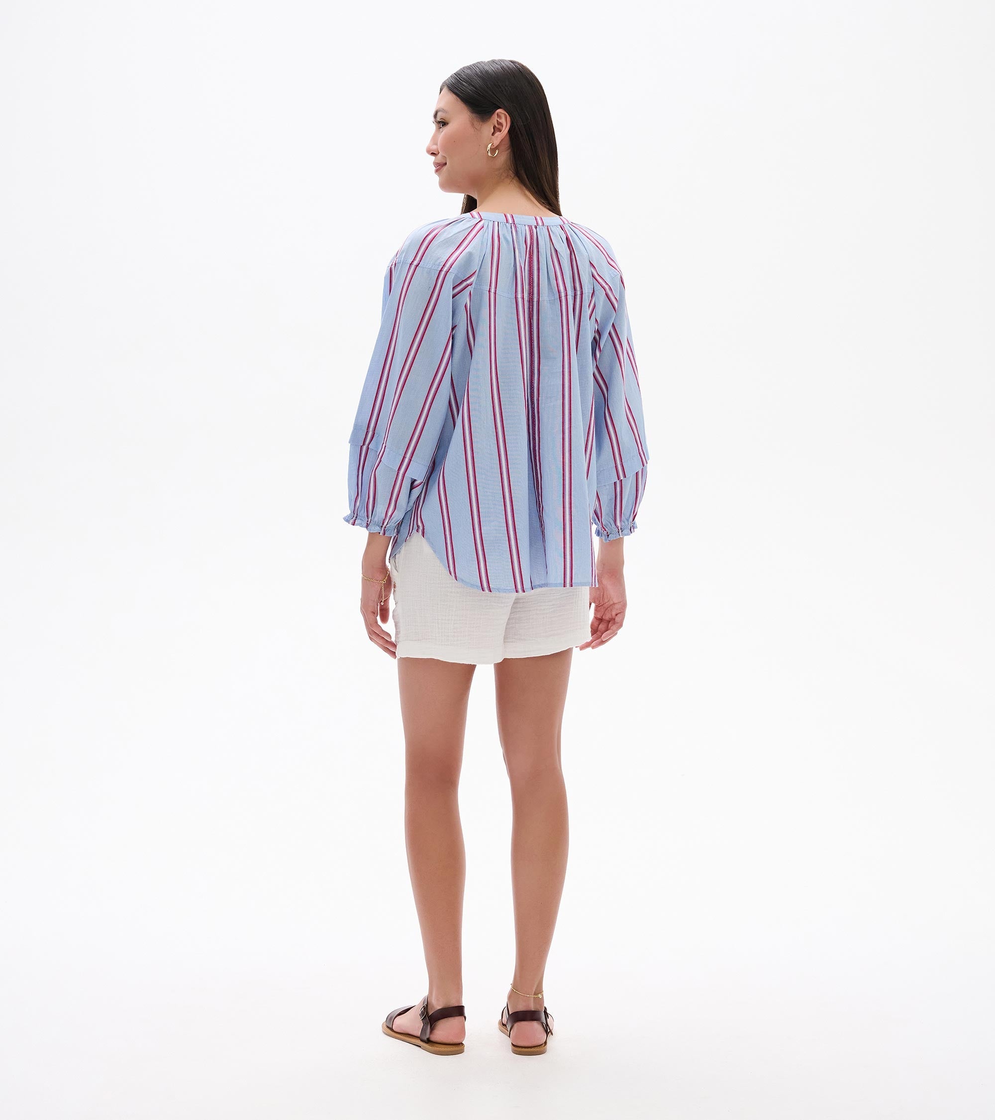 Naomi Blouse - Chambray Rainbow | Hatley US Women