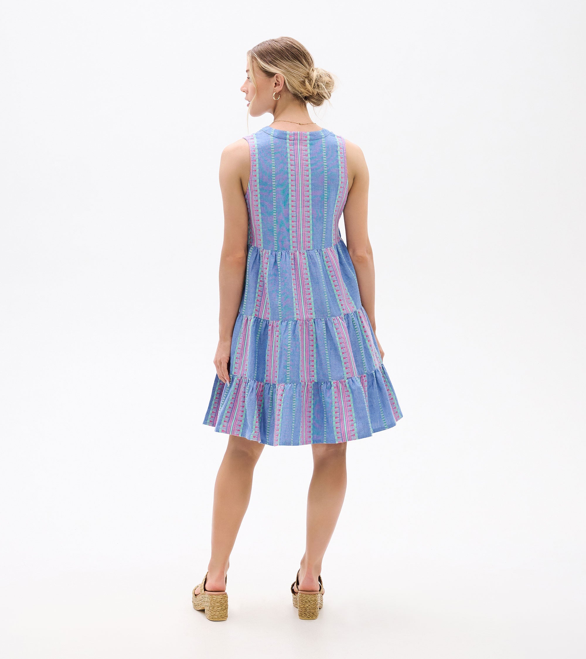 Savannah Dress - Chambray Stripes | Hatley