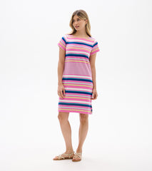 Zip-Back Tee Dress - Cheery Stripes | Hatley Discount Women