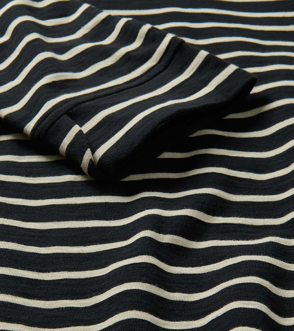 Lily Notch Neck Dress - Caviar Stripes | Hatley