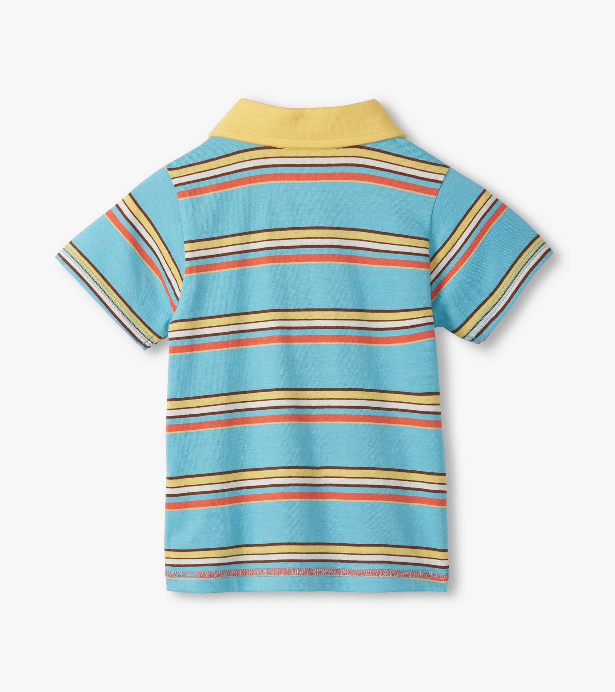 Baby & Toddler Boys Camp Stripe Peached Jersey Polo T-Shirt | Hatley Discount Baby & Toddler