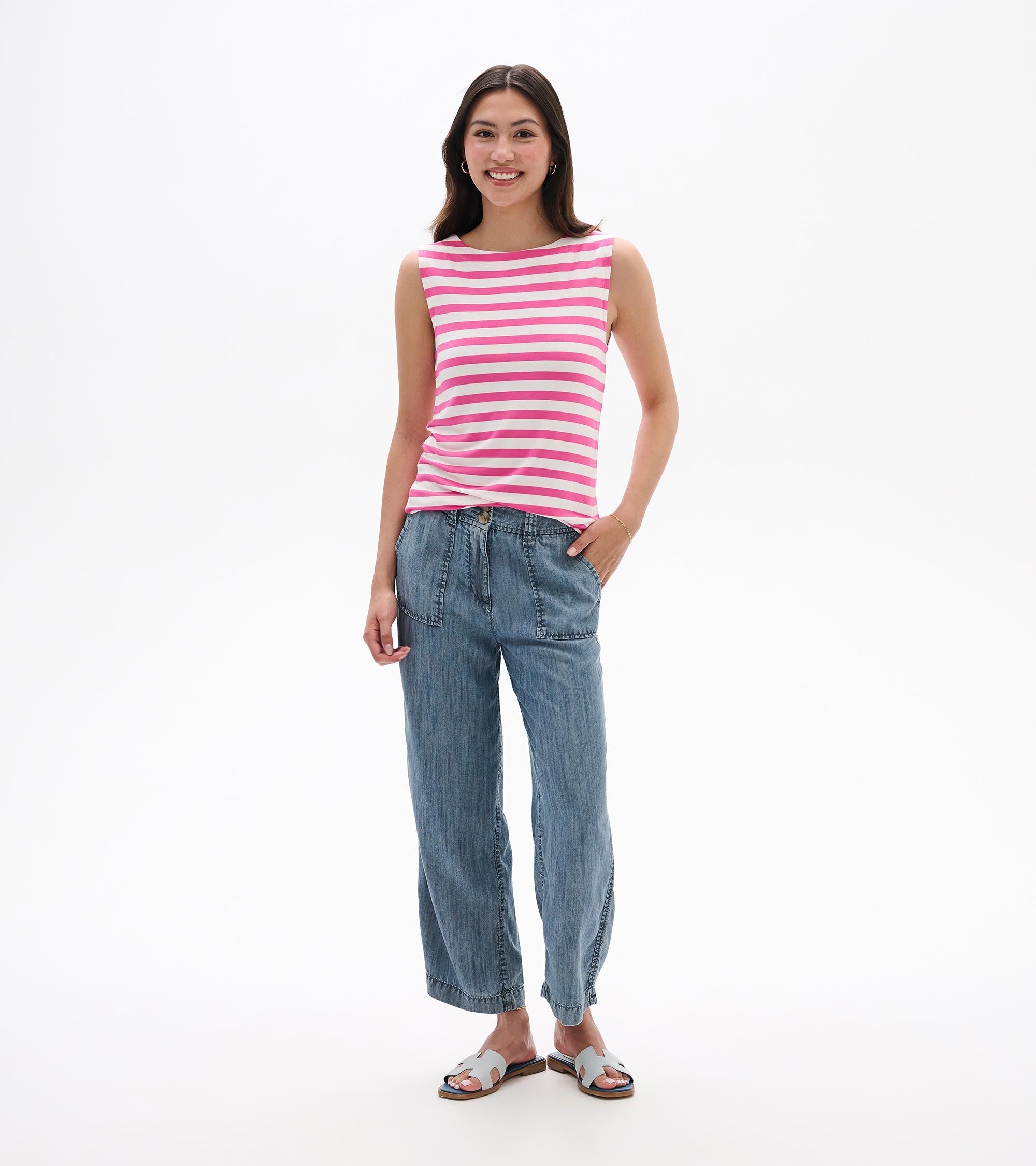 Everyday Tank - Carmine Rose Stripes | Hatley Sale Women