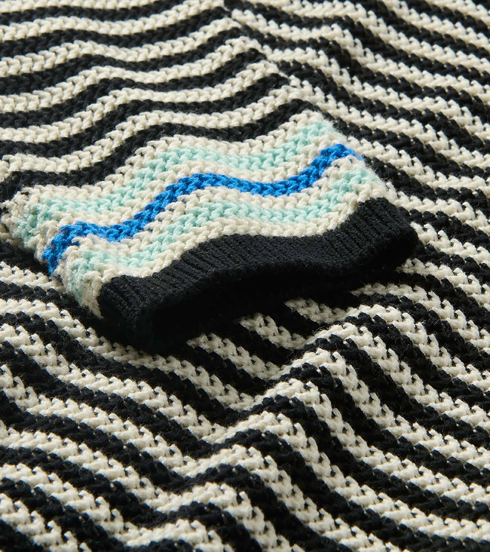 Pointelle Stripe Sweater - Classic Black | Hatley Women