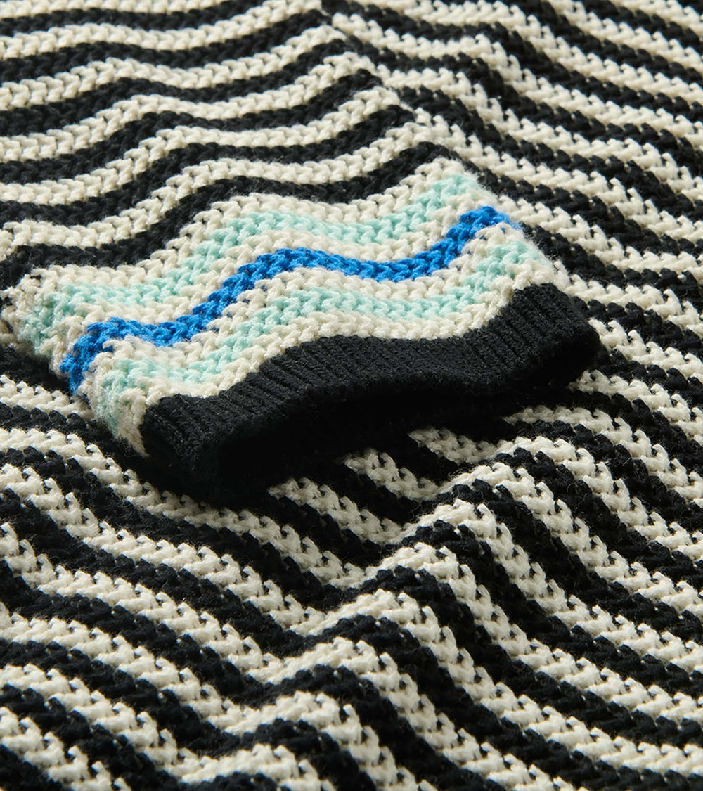 Pointelle Stripe Sweater - Classic Black | Hatley Women