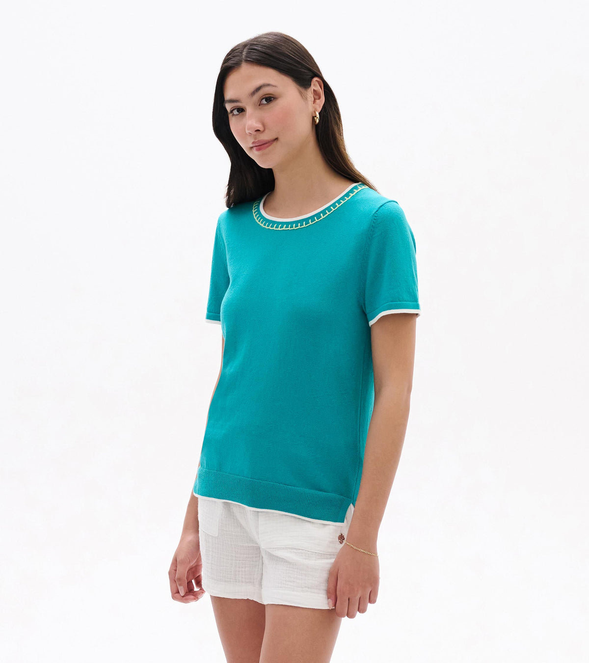 Simone Knit Tee - Ceramic | Hatley For Women