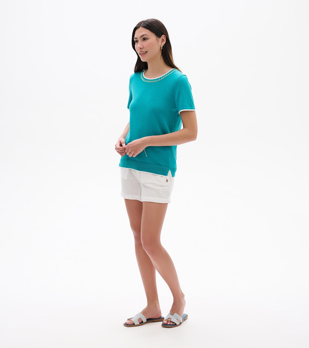 Simone Knit Tee - Ceramic | Hatley For Women