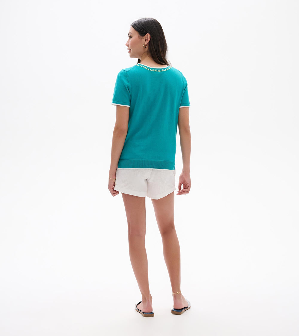 Simone Knit Tee - Ceramic | Hatley For Women