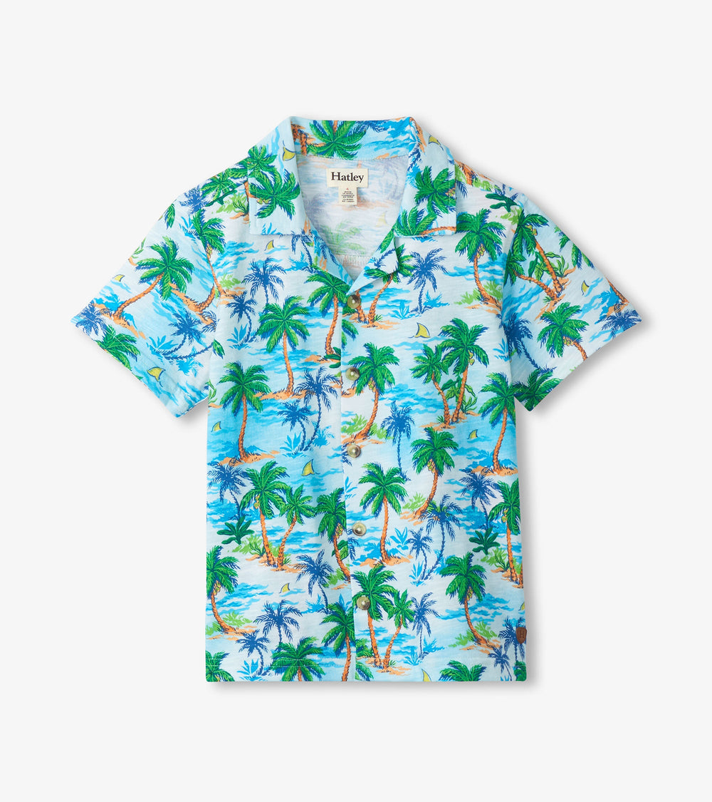 Boys Deserted Island Jersey Button Down | Hatley For Boys