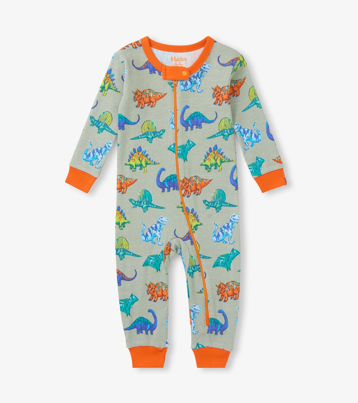 Baby Boys Dino Party Cotton Sleeper | Hatley For Baby & Toddler