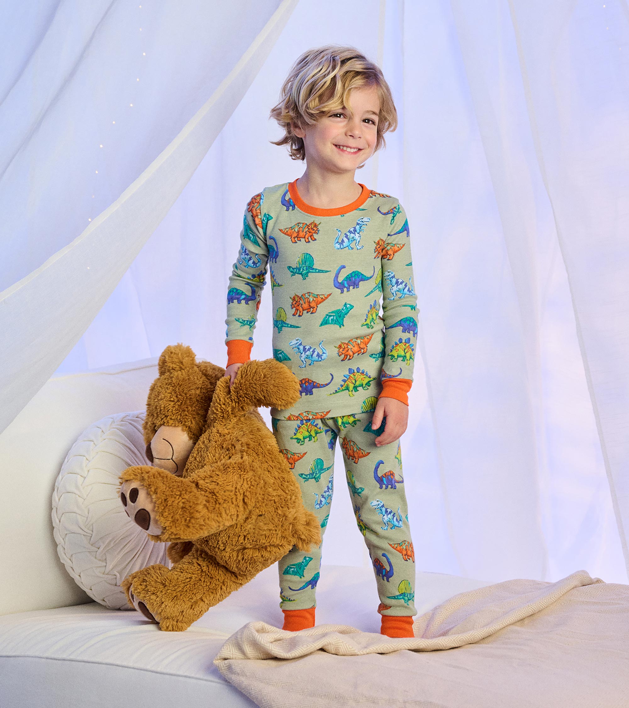 Boys Dino Party Cotton Pajama Set | Hatley Onsale Boys