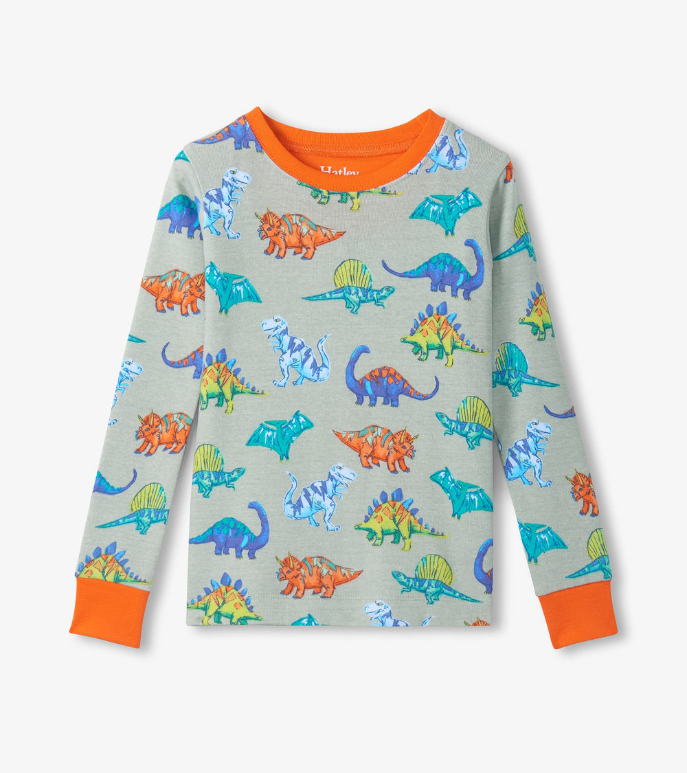 Boys Dino Party Cotton Pajama Set | Hatley Onsale Boys