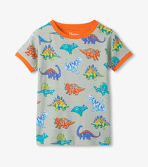 Boys Dino Party Cotton Short Pajama Set | Hatley Sale Boys