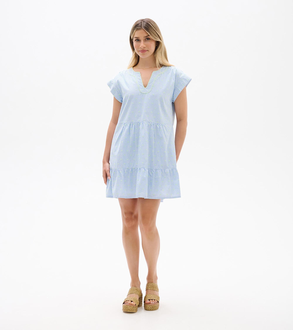 Emerson Dress - Neon Dots on Stripes | Hatley Outlet Women