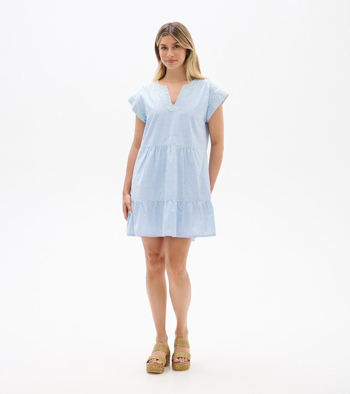 Emerson Dress - Neon Dots on Stripes | Hatley Outlet Women