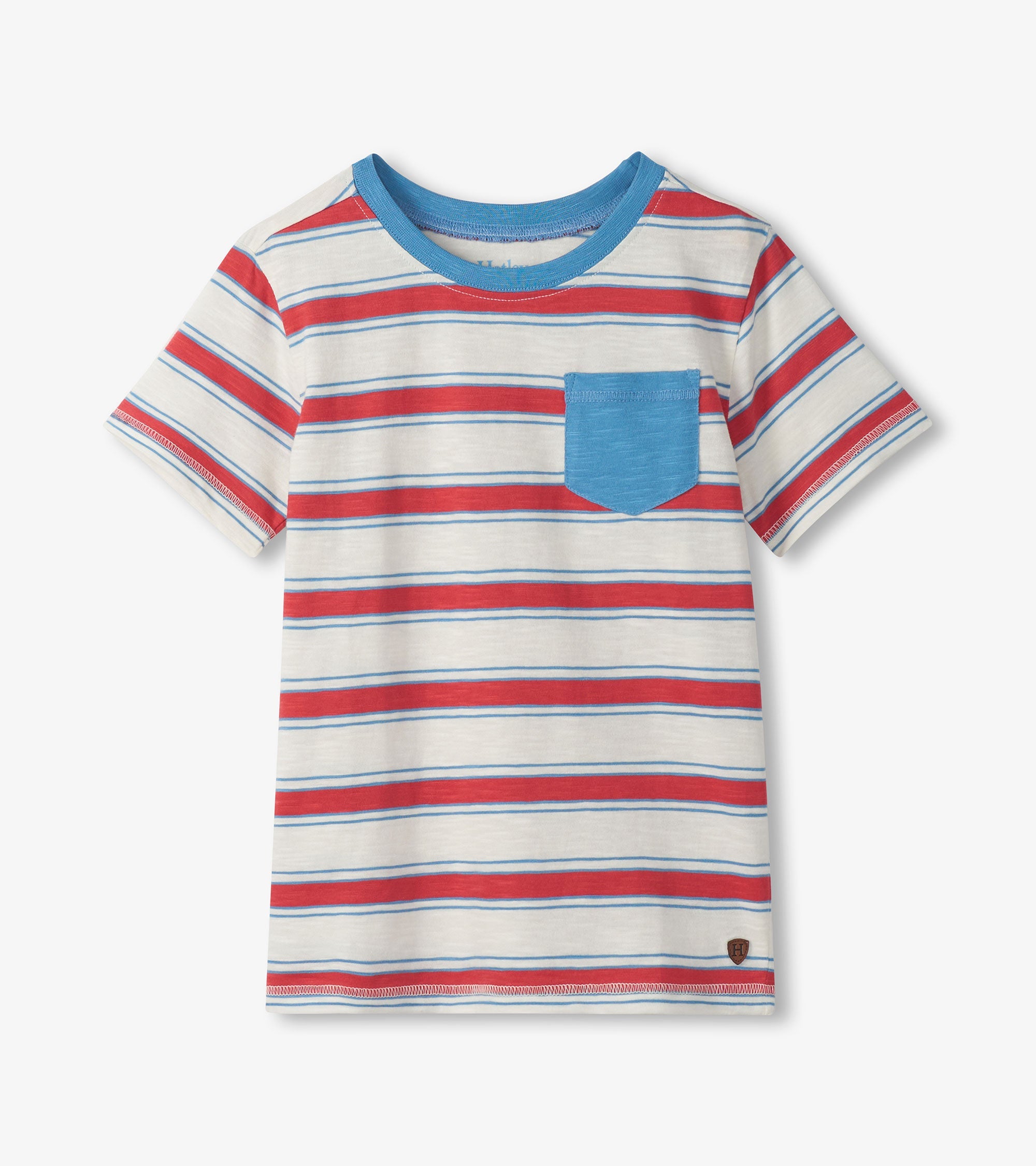 Boys East Coast Stripes Crew Neck T-Shirt | Hatley For Boys