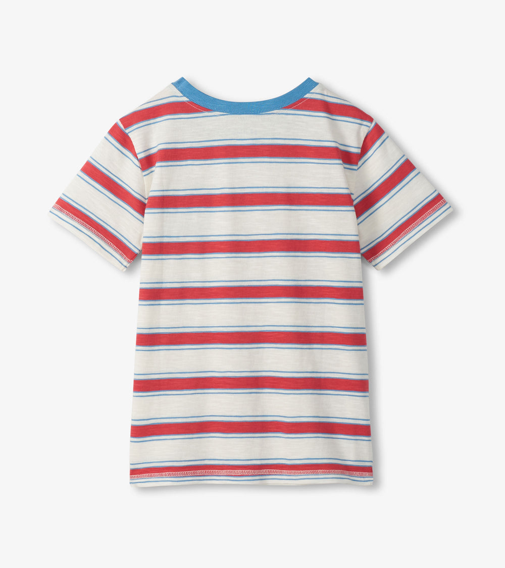 Boys East Coast Stripes Crew Neck T-Shirt | Hatley For Boys