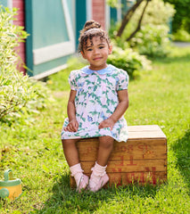 Baby & Toddler Girls Enchanted Garden Woven Collar Dress | Hatley Outlet Baby & Toddler
