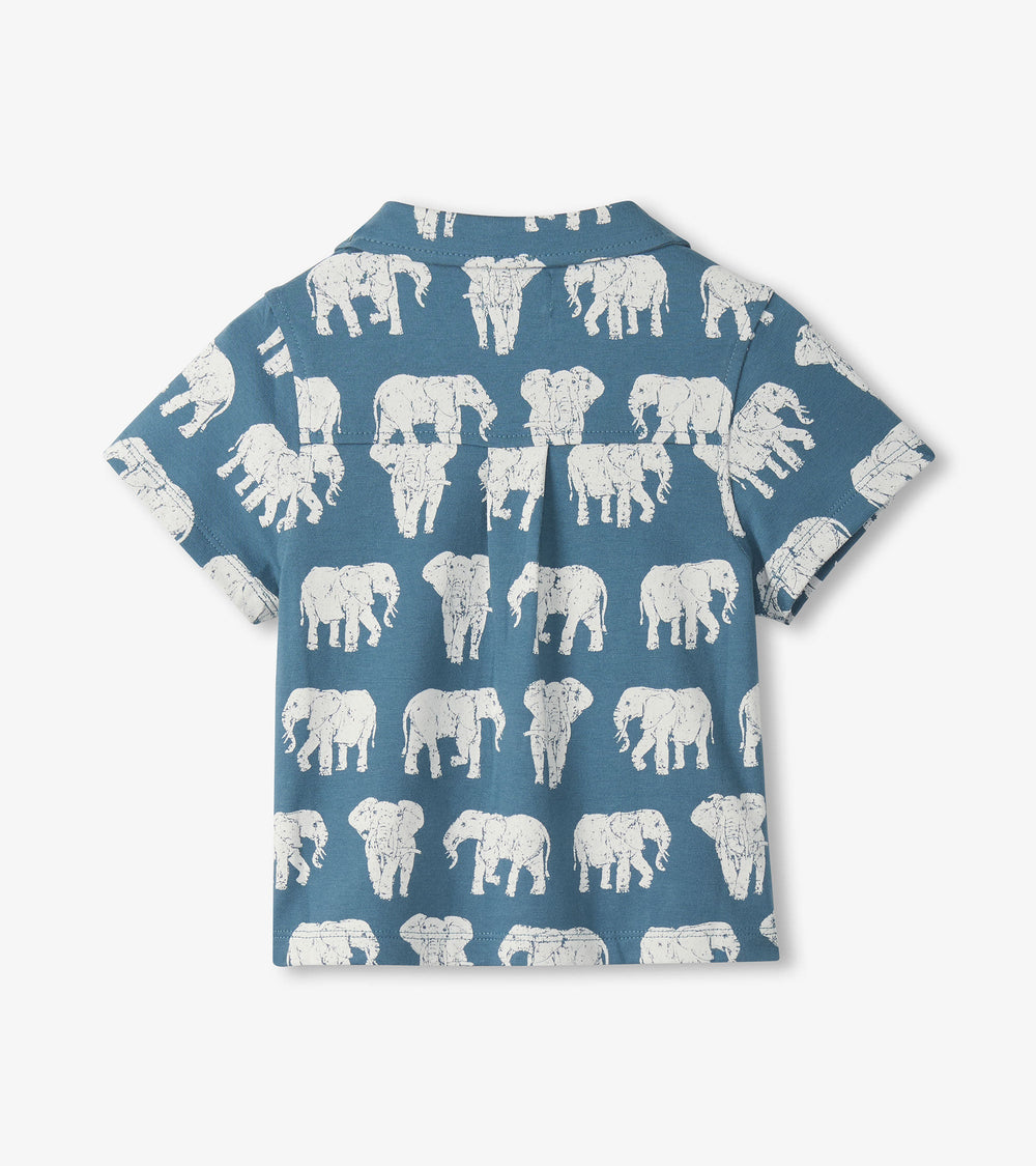 Baby & Toddler Boys Elephants Button Down Shirt | Hatley Baby & Toddler