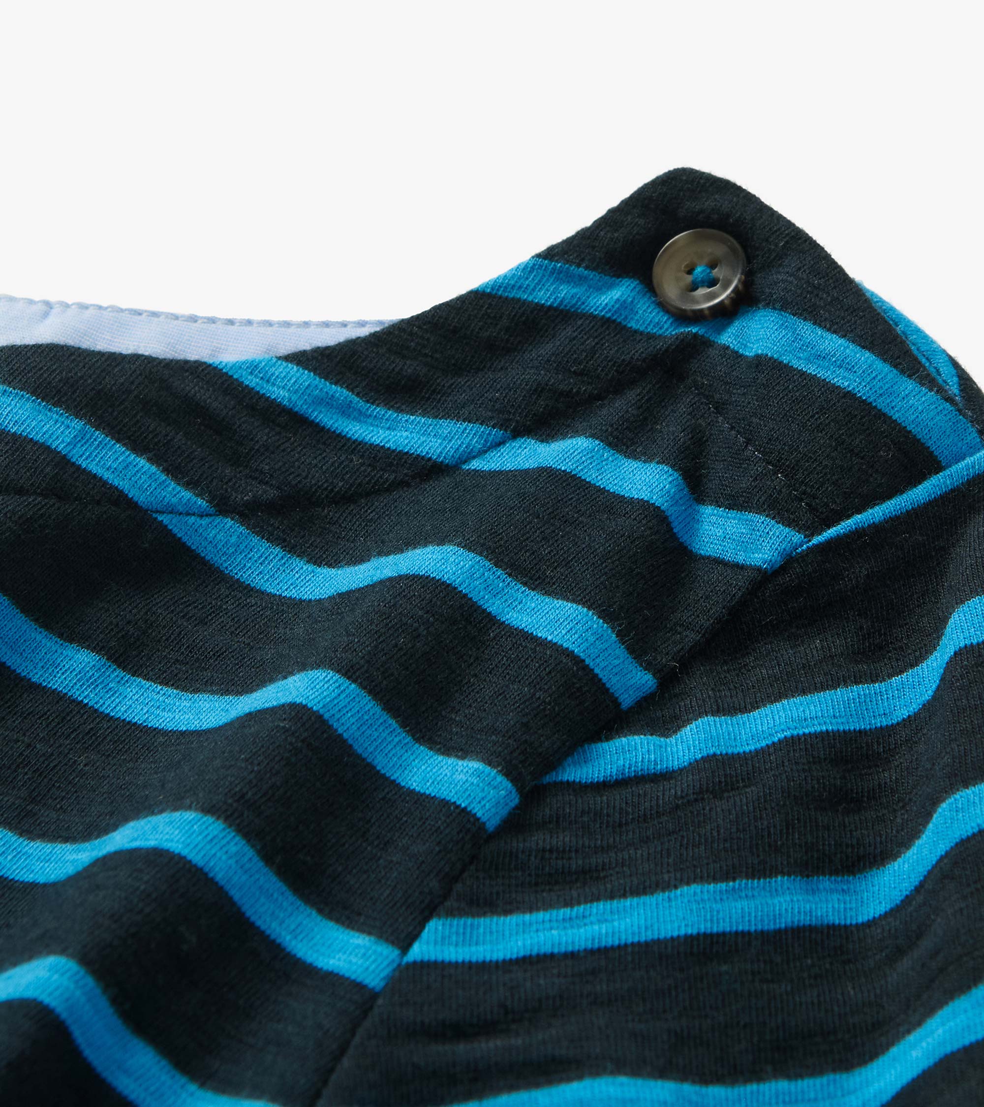 Button Bretton - French Blue Stripes | Hatley