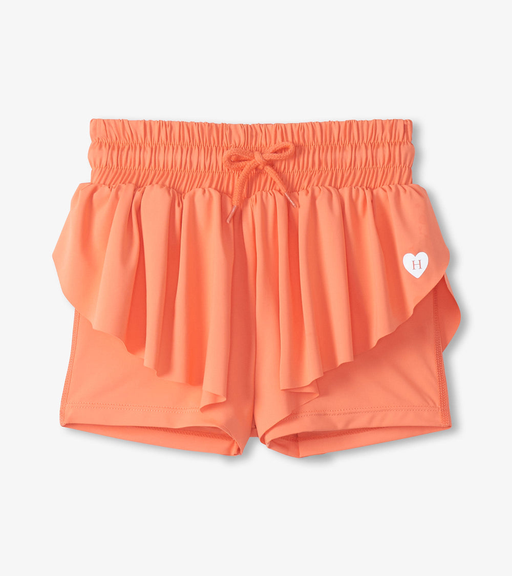 Girls Fusion Coral Running Shorts | Hatley